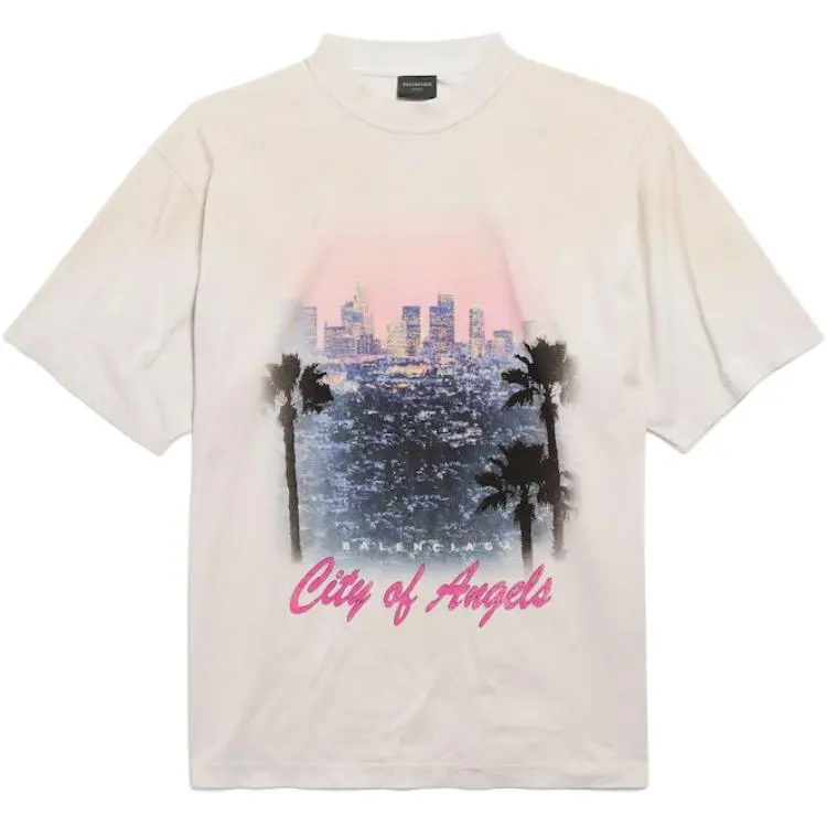 Balenciaga City Of Angels Faded T-Shirt