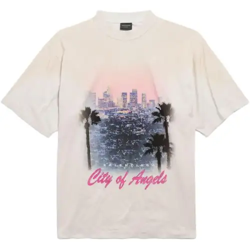 Balenciaga City Of Angels Faded T-Shirt