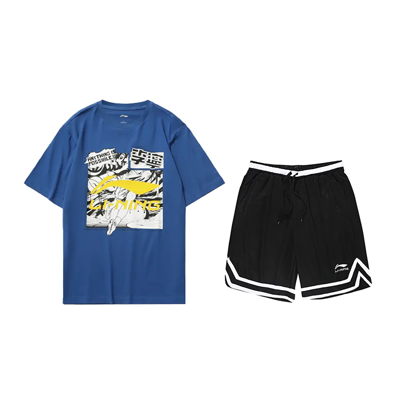 Li Ning Casual Sportswear Unisex Blue Black