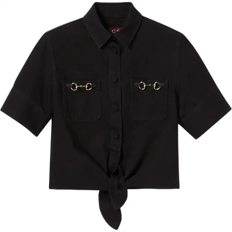 GUCCI Denim Shirt With Horsebit