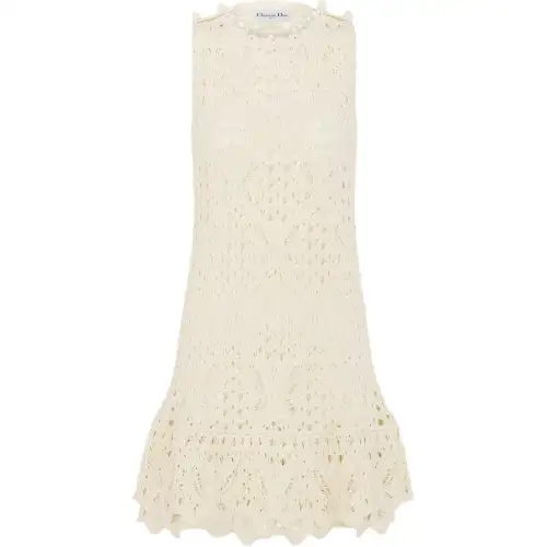DIOR FW25 Sleeveless Dress Women's Beige