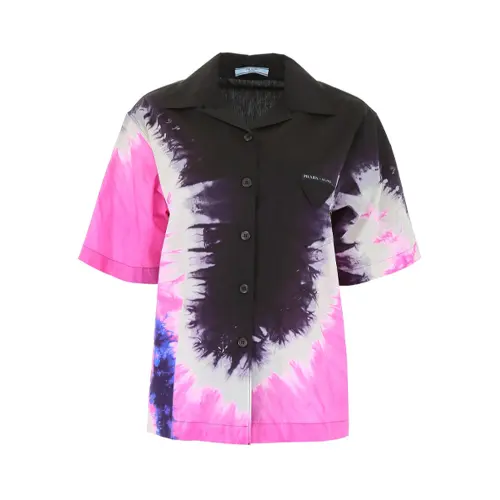 Prada oversized tie-dye shirt