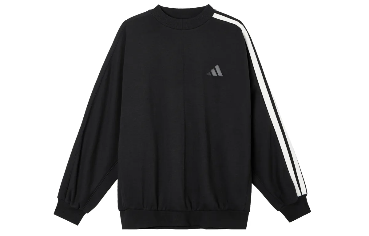 Adidas Sweatshirts Unisex Black Crew Neck Moderate