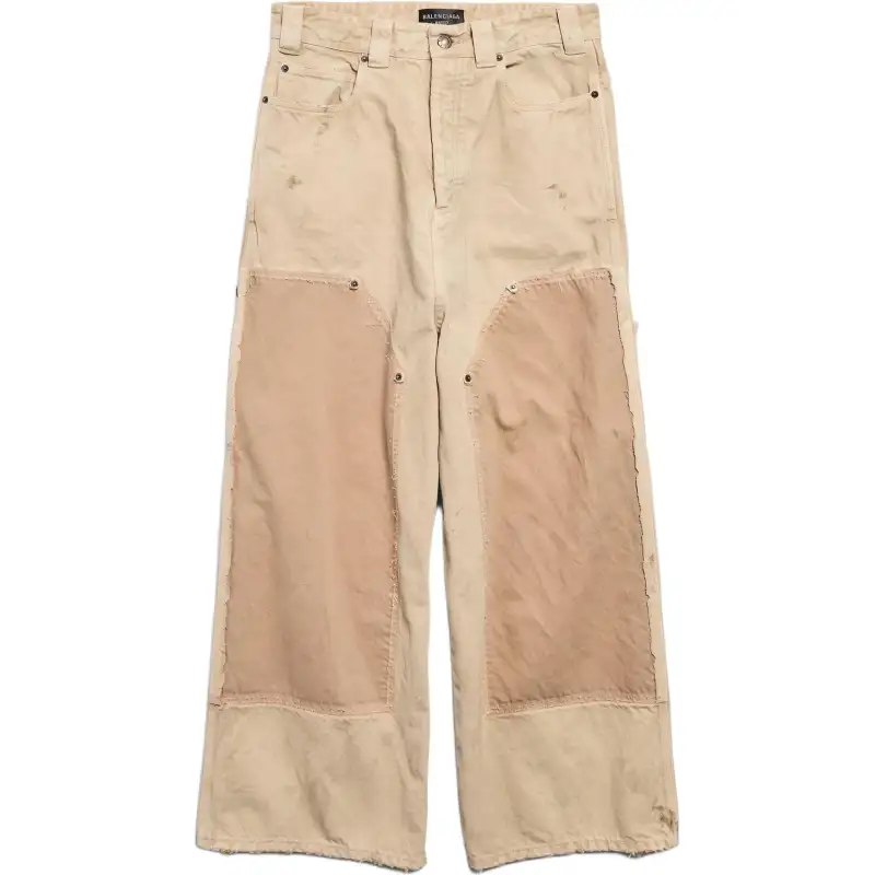 Balenciaga Panelled Detailed Wide-Leg Trousers
