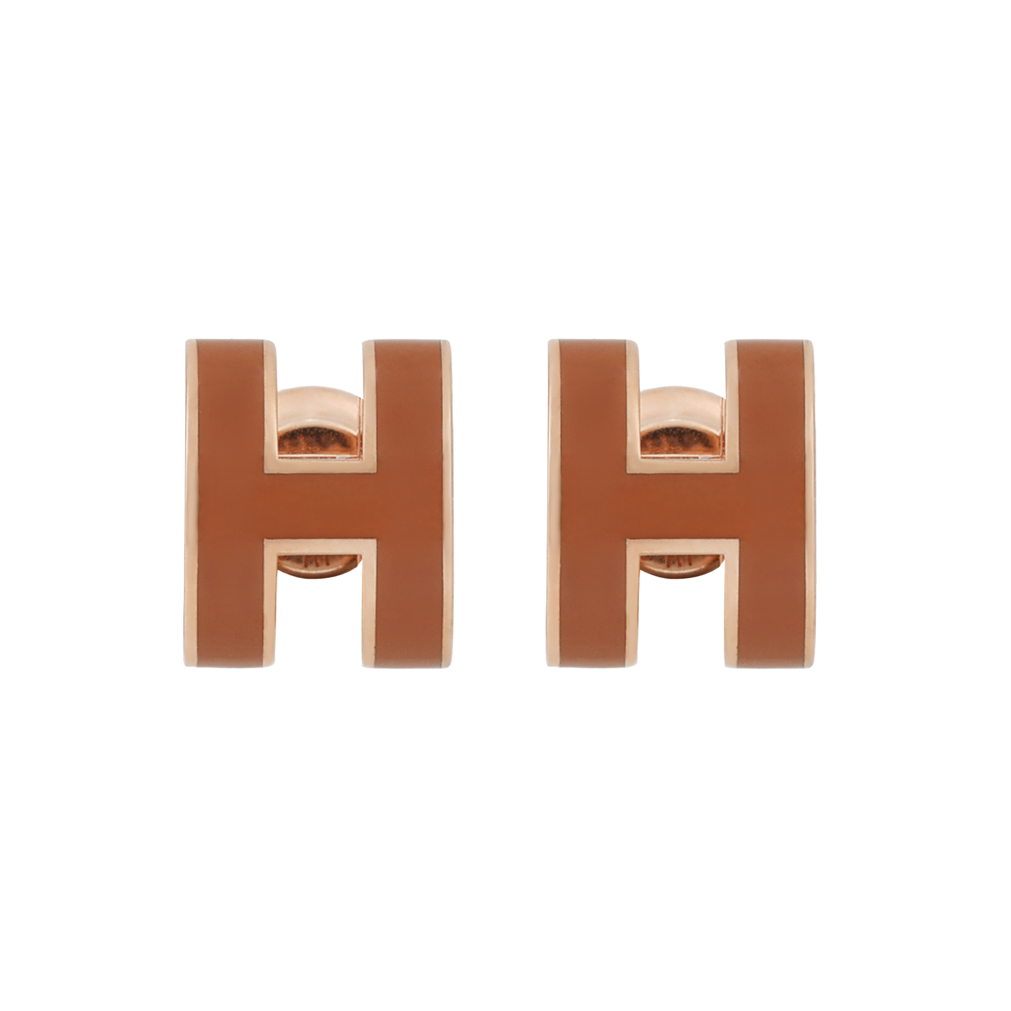 Серьги Hermes HERMES POP H PopH (розово-золотой)