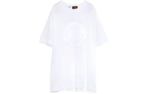 LOEWE T Shirts Unisex White Crew Neck Moderate Straight Fit