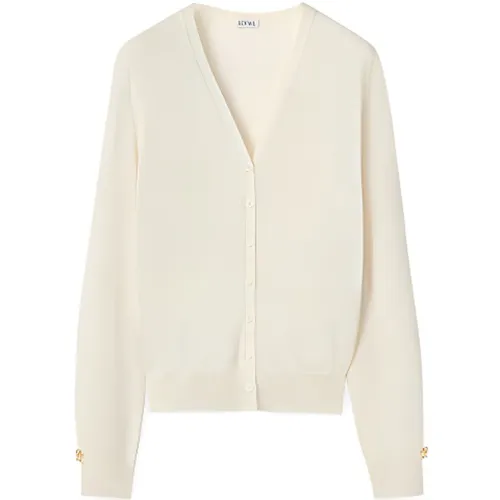 LOEWE FW22 Knitwear Women's Cotton White