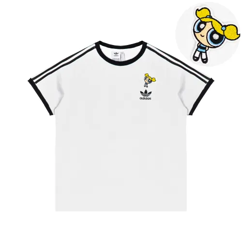 Adidas Originals 3 Stripes Fantasy T Shirt Unisex White