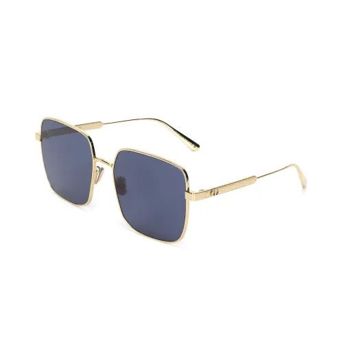 DIOR Cannage S1U Square Sunglasses Gold