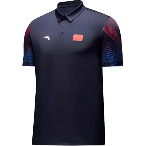 Anta Variety Training Collection Polo Shirt Unisex Legend Blue