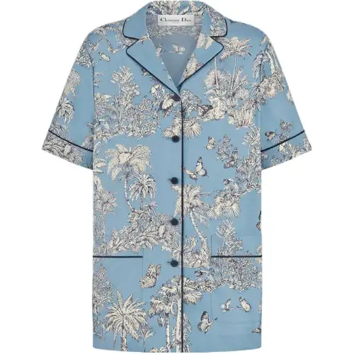 Christian DIOR Pattern Printed Short Sleeved Shirt