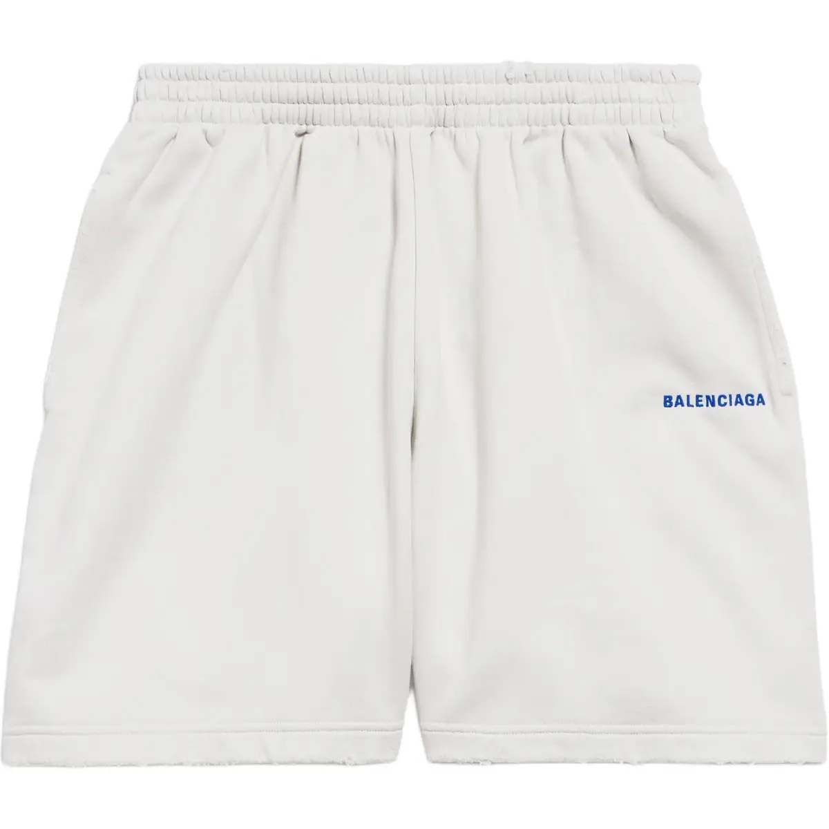 Balenciaga Casual Shorts Loose Fit Men's White Blue