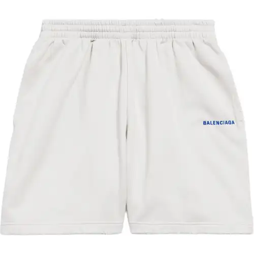 Balenciaga Embroidered Fleece Shorts