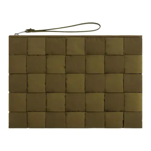 Bottega Veneta Calfskin Clutch Large Men's Mud