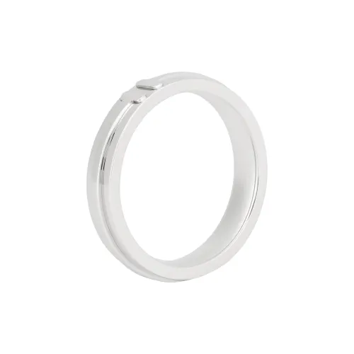 Tiffany & CO. 18k white gold motif ring