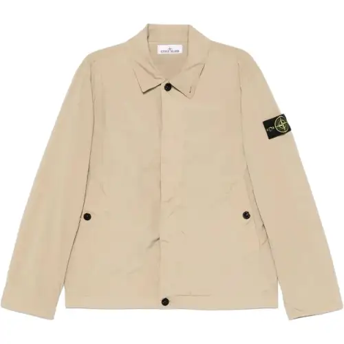 STONE ISLAND Touch Poly TC Logo Patch Jacket