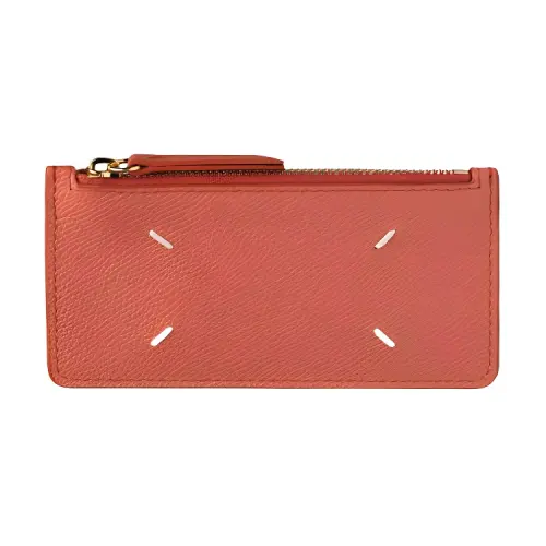 Maison Margiela Calfskin Wallet Women's Mango Pink