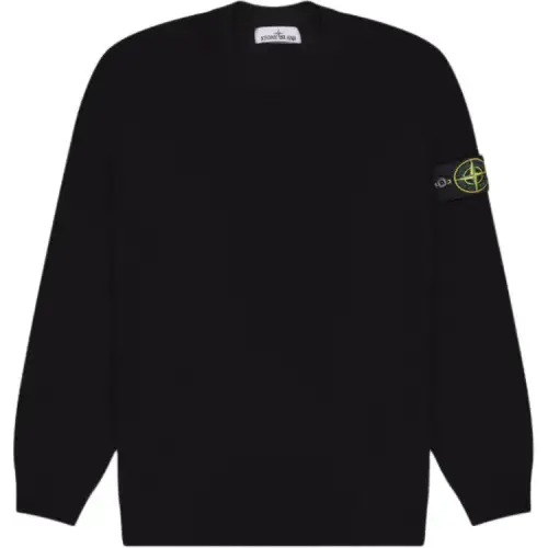 STONE ISLAND Logo Patch Crewneck Sweatshirt