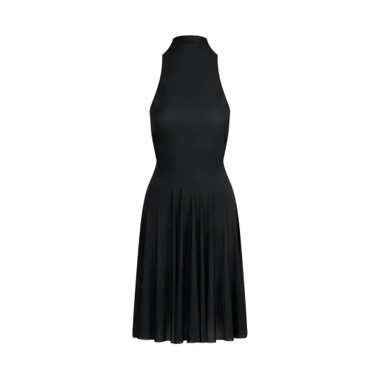 Skims SS25 MILKY SHEER HIGH NECK MIDI DRESS Sleeveless Dress Women's