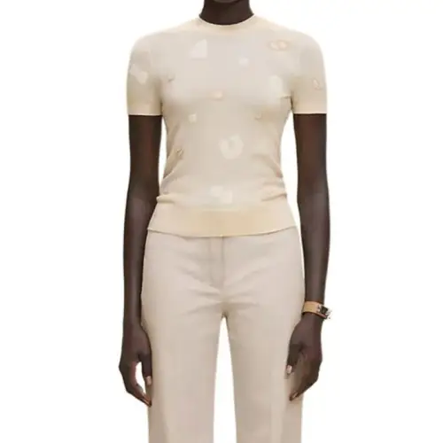 HERMES FW25 Sweater Women's Swan White