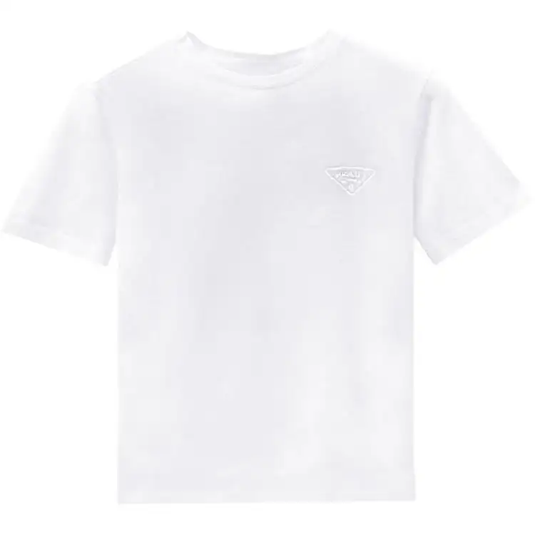 PRADA T Shirts Men's White Crew Neck