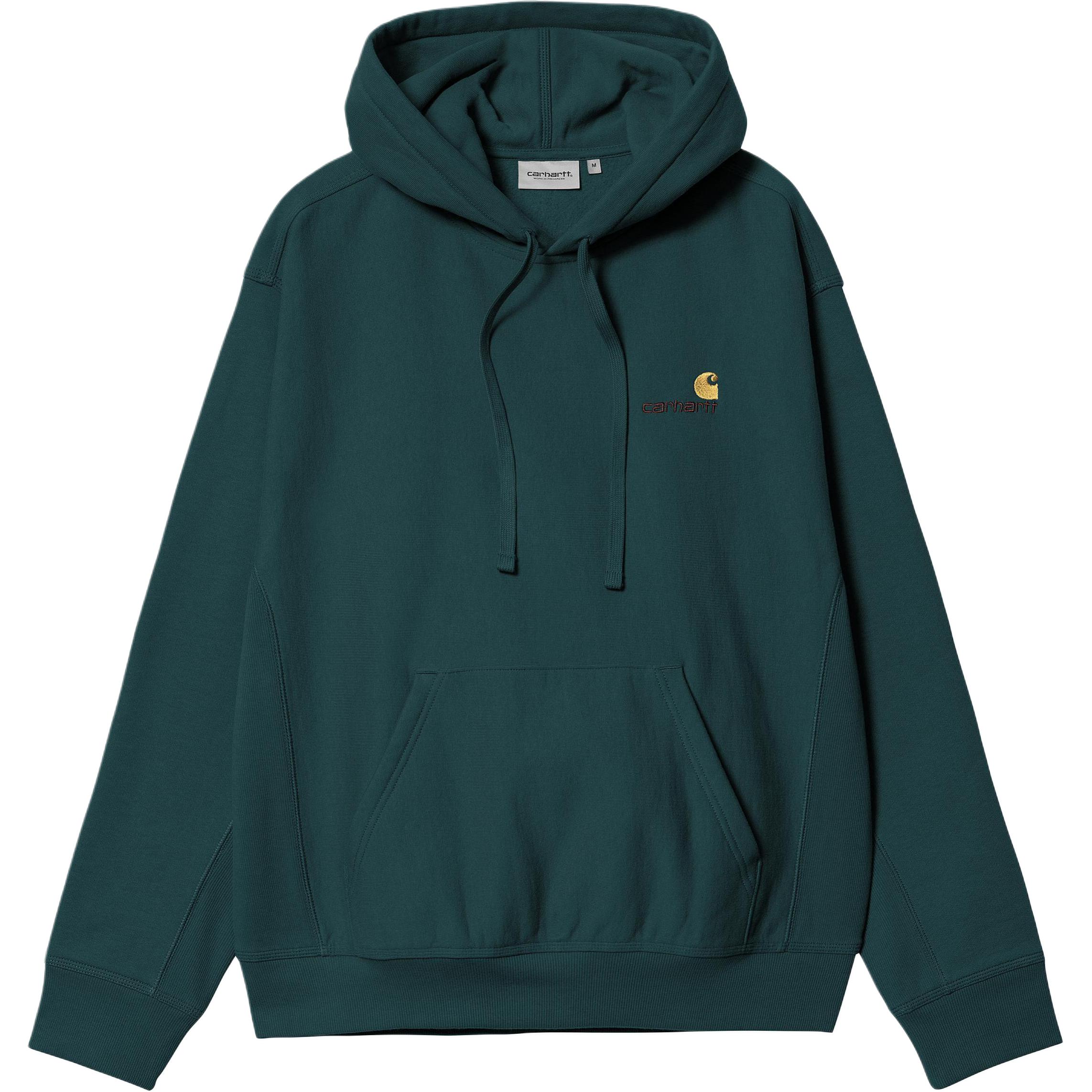 Мужское худи Carhartt WIP American Script (бордовое)