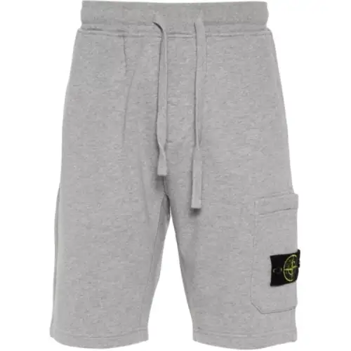 STONE ISLAND 64651 Cotton Fleece Garment Dyed Shorts