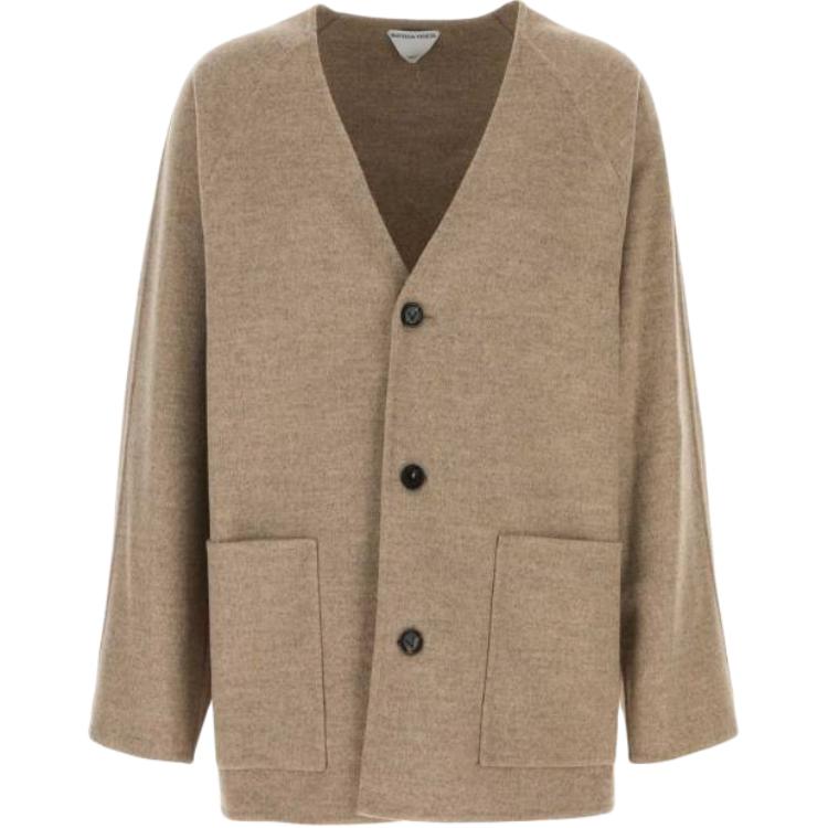 Мужской кардиган Bottega Veneta (демисезонный, глубокий бежевый)