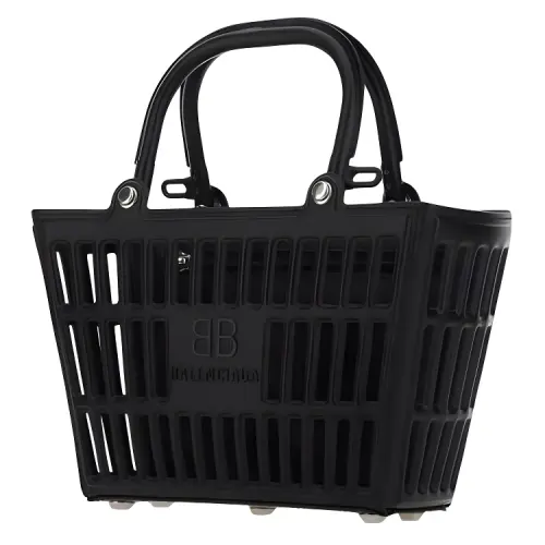 Balenciaga Mag Basket Tote Bag Black