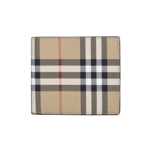 Burberry Vintage Check Bifold Wallet Beige/Black