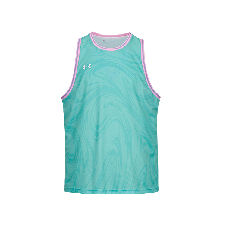 Under Armour Basketball Jersey Men’s Light Green/Pink Purple Edge