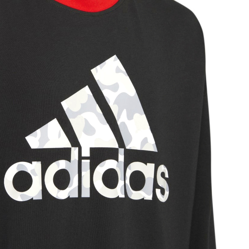 Футболка adidas LogoT (черная) — фото 4