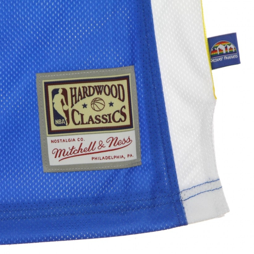 Mitchell Ness Basketball Jerseys Men’s Blue Moderate Straight Fit