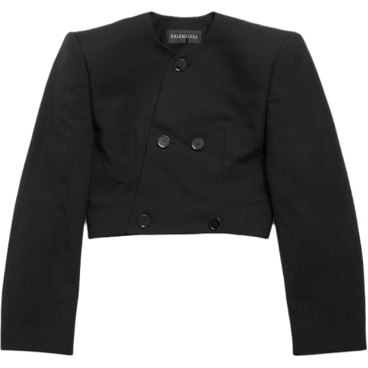 Balenciaga Jackets & Coats Slim Fit Women's Black
