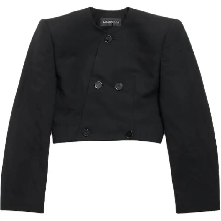 Balenciaga Jackets & Coats Slim Fit Women's Black