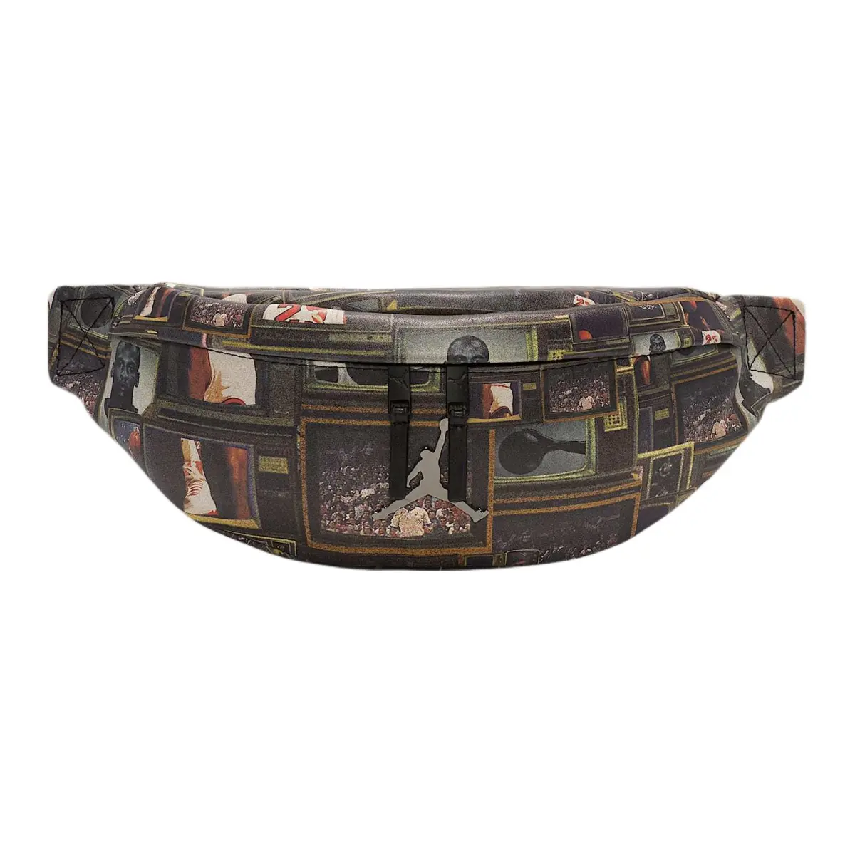 Jordan Polyurethane Fanny Pack Mini Unisex Black