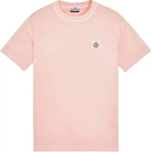STONE ISLAND T Shirt Men's Pink