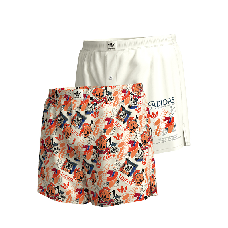 Мужские шорты adidas originals шорты-боксеры (разноцветные, 2 пары)