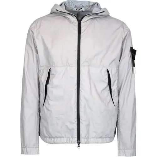STONE ISLAND Jackets & Coats Men's Light Gray