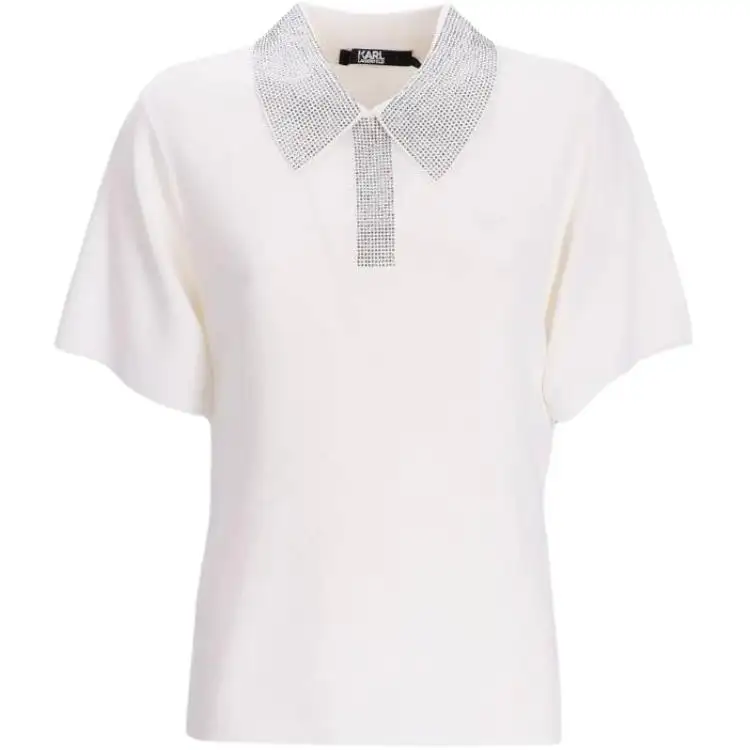 KARL LAGERFELD / Karl Lagerfeld Jeans Polo Shirt Women's White