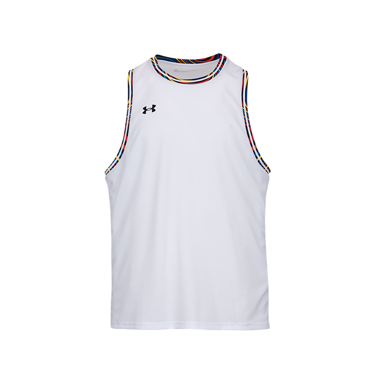 Under Armour Basketball Jersey Men’s White/Multicolor Edge