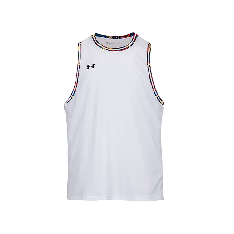 Under Armour Basketball Jersey Men's White/Multicolor Edge