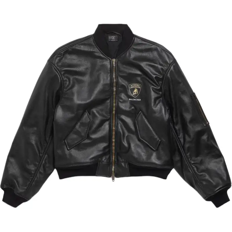 Balenciaga x AUTOMOBILI LAMBORGHINI Puffer Jacket Loose Fit Unisex Black