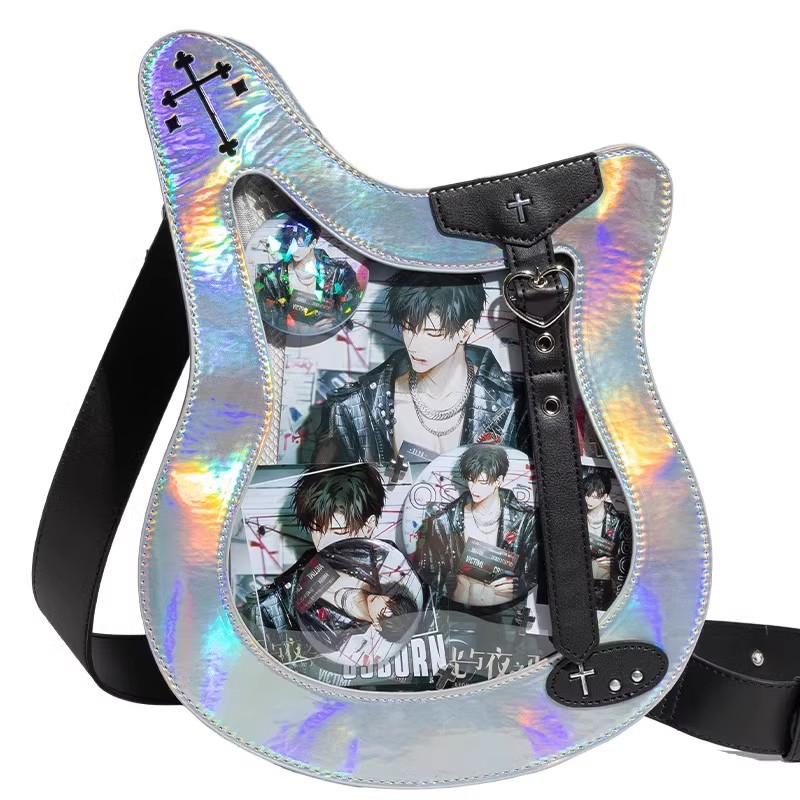 PAYOT Small design fashionable universal trend guitar, polyurethane shoulder bag for men and women