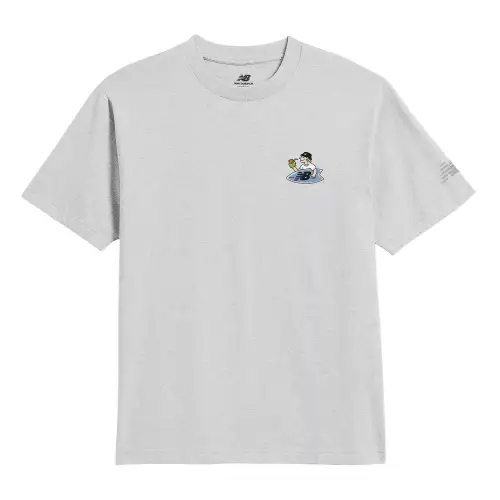 New Balance Surf SS25 Shop T Shirt Men's Heather Powder Gray