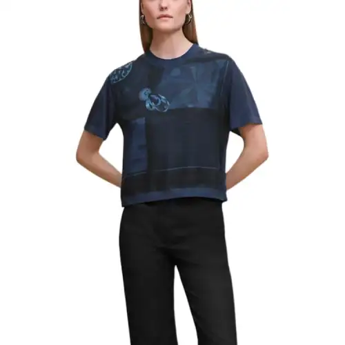 HERMES FW25 Regular T Shirt Women's Ink Blue