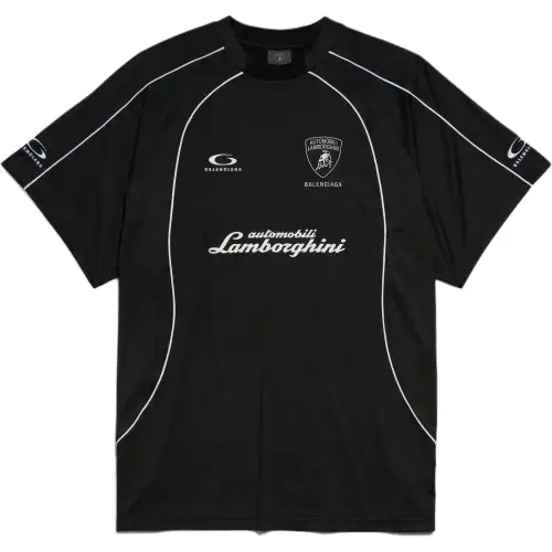 Balenciaga Automobili Lamborghini logo Panelled T shirt
