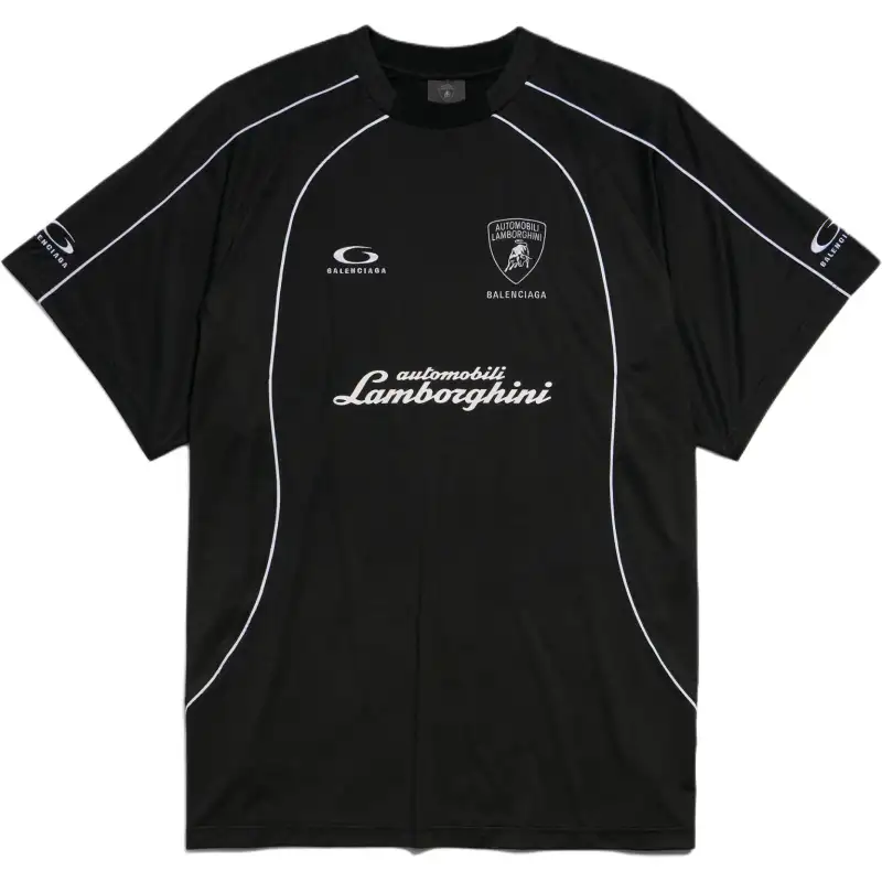 Balenciaga Automobili Lamborghini logo Panelled T shirt