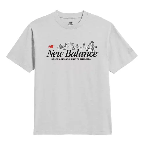New Balance SS25 Skyline T Shirt T Shirt Men's Heather Powder Gray