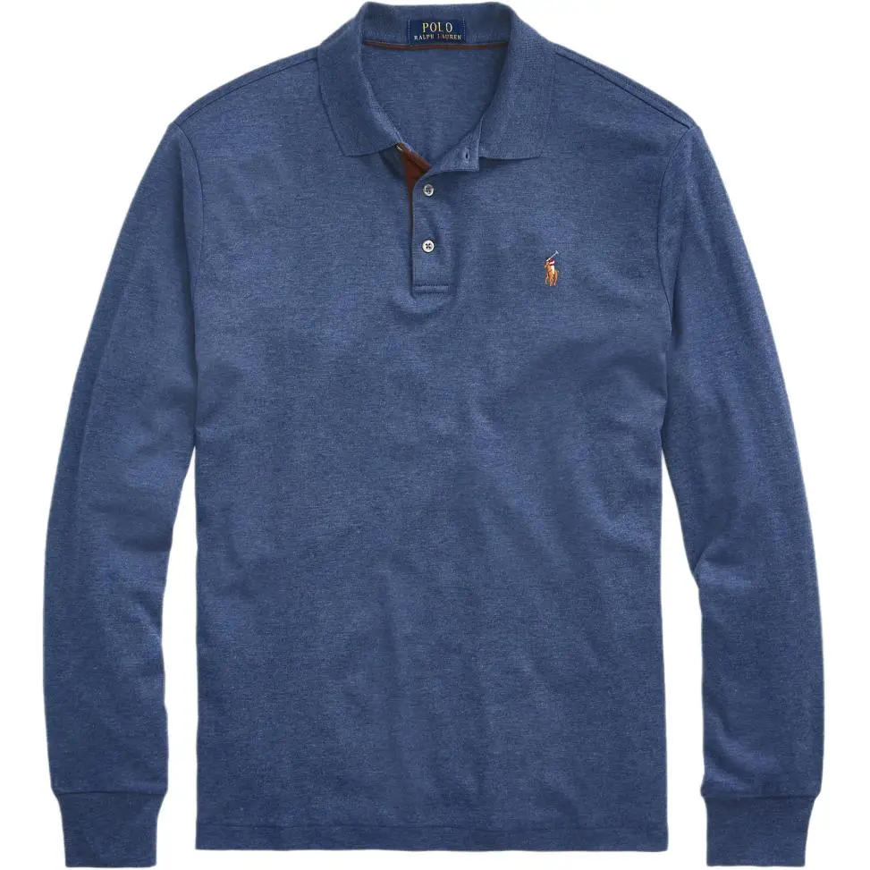 Polo Ralph Lauren SS24 Polo Shirt Custom Slim Fit Men's Marine Blue